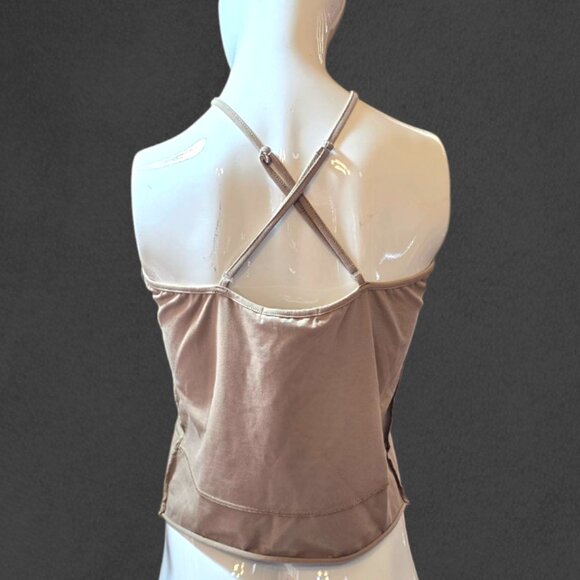 🏷️NWT   -  GILDED INTENT Tan Halter Strappy Tank sz XL  -  NWT🏷️ - Picture 4 of 5